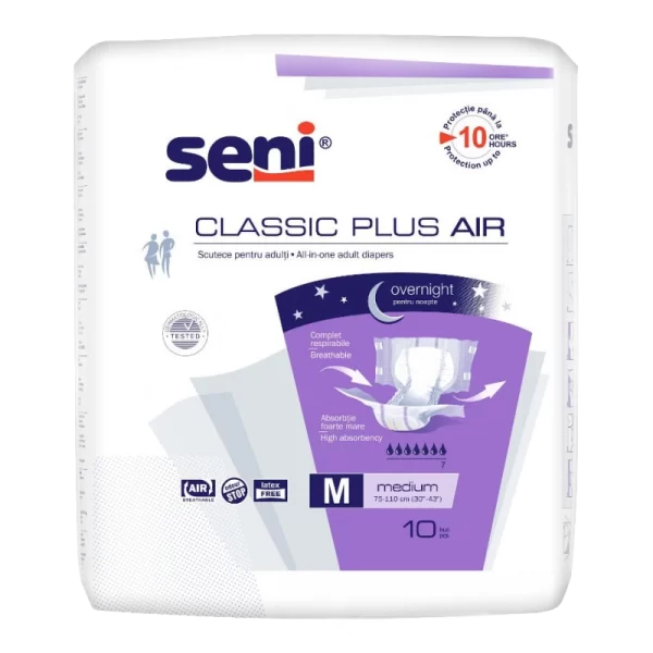 scutece adulti seni classic plus M pachet 10 bucati